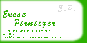 emese pirnitzer business card